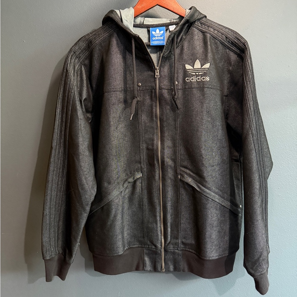 Adidas Black Demin Lifestyle Jacket